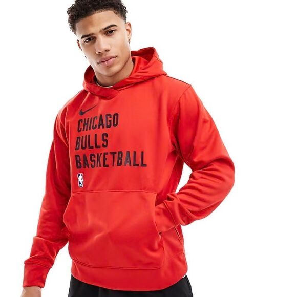 NBA Nike Chicago Bulls Red Performance On-Court Practice Pullover Hoodie XS - Picture 1 of 16